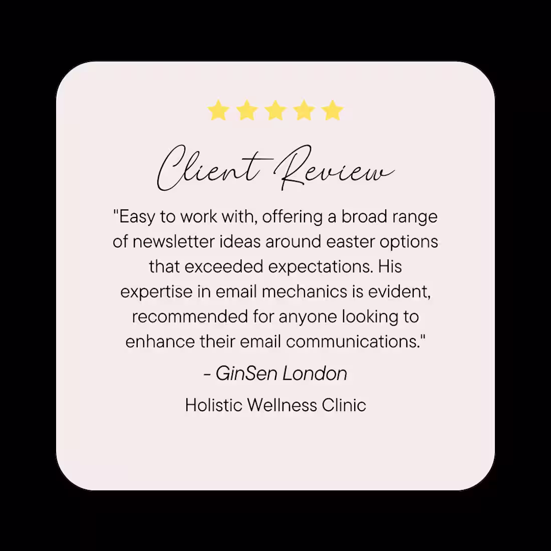 Cover image for Just a few of testimonials