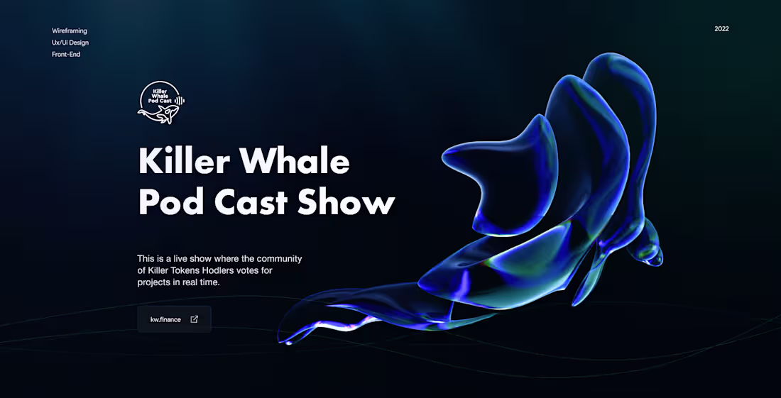 Cover image for Killer Whale Pod Cast
