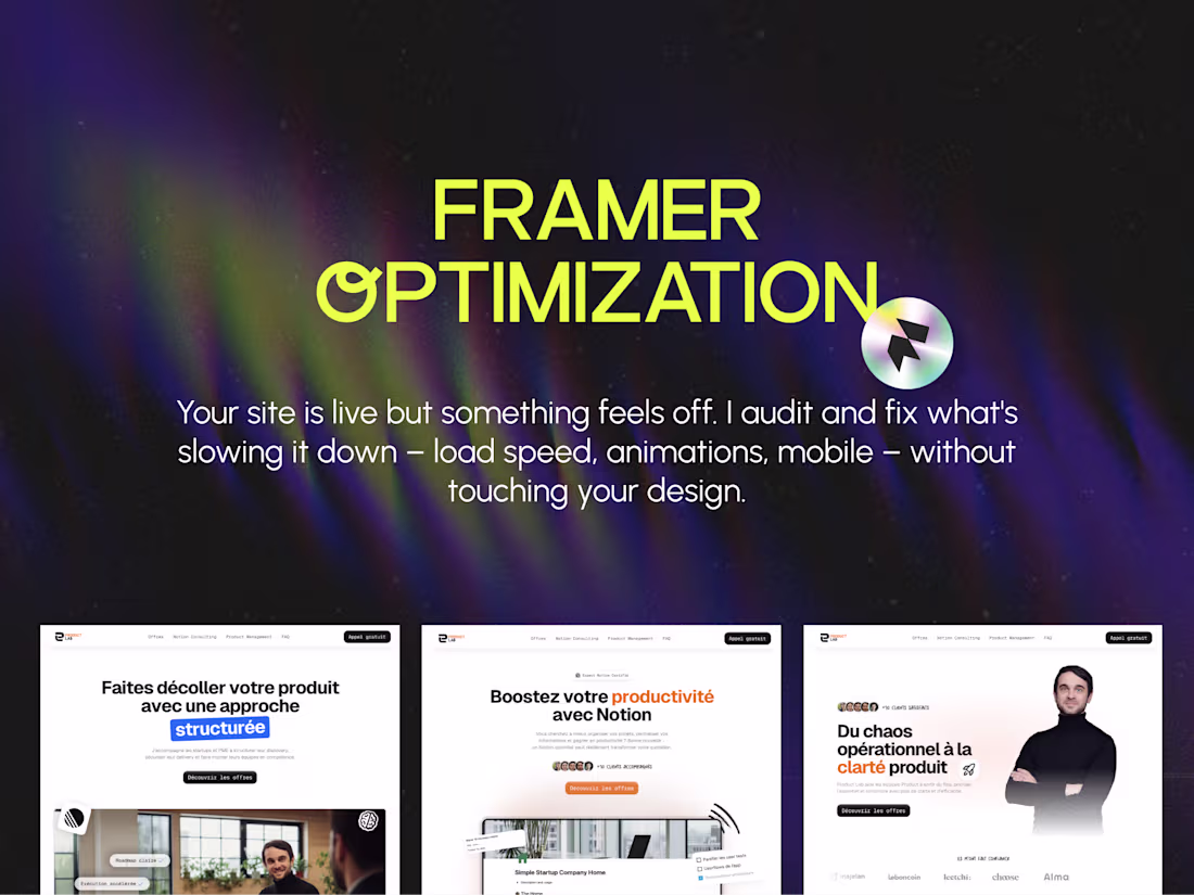 Cover image for Framer Website Optimization