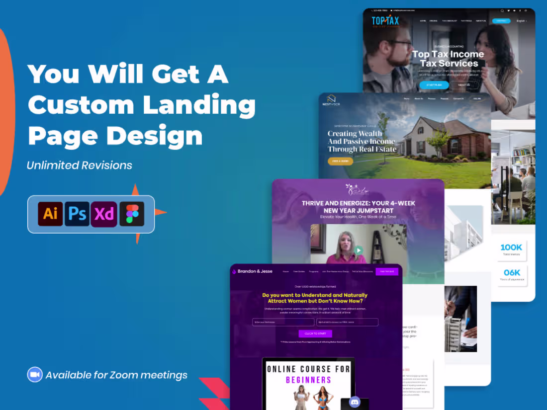 Cover image for You will get WordPress Landing Page with High Conversion Rate