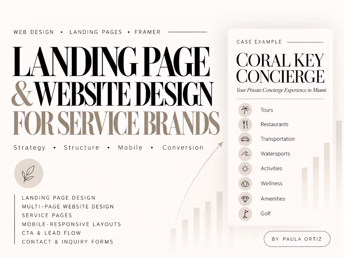 Cover image for Landing Page & Website Design for Service Brands