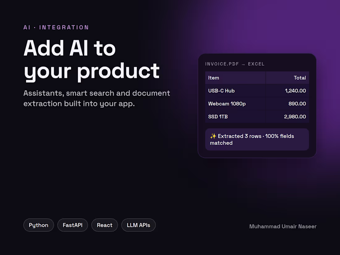 Cover image for AI Feature Integration