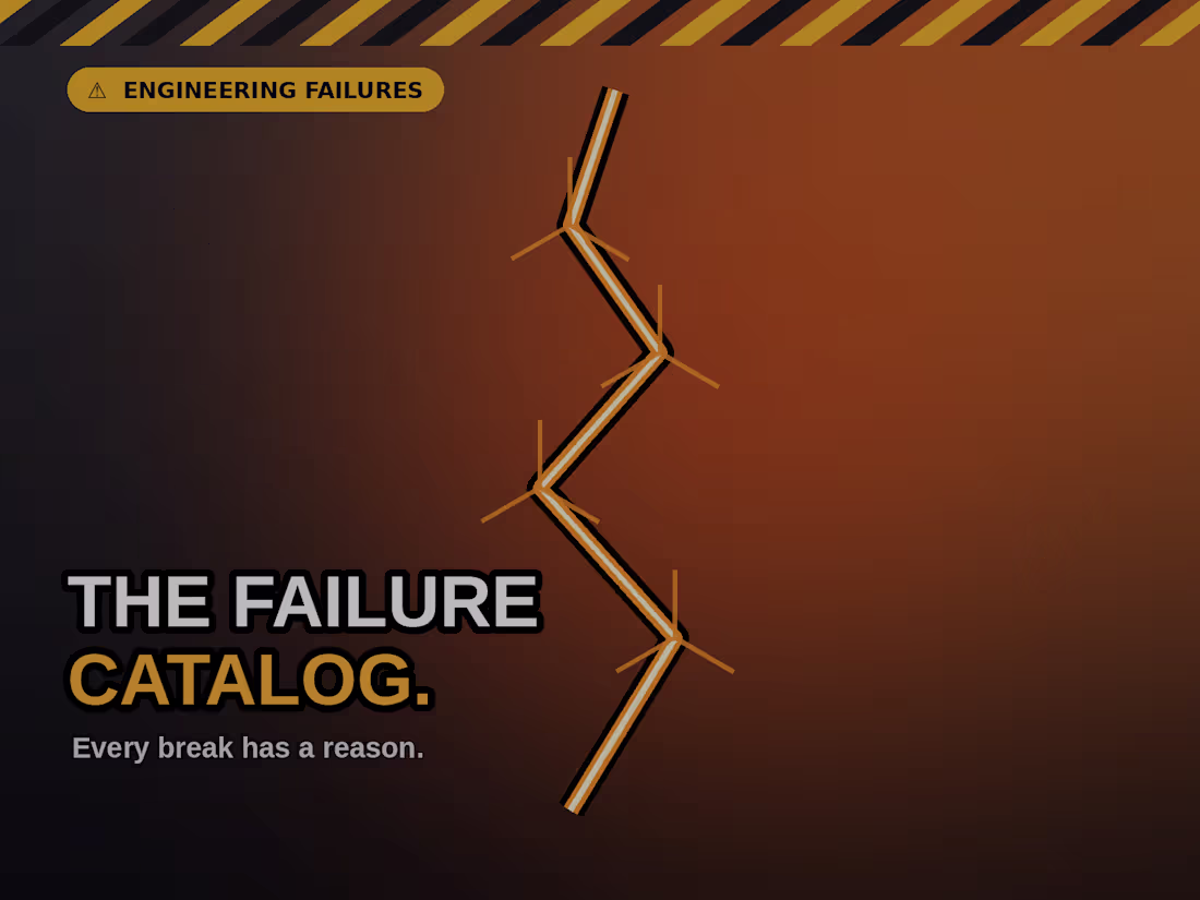 Cover image for The Failure Catalog — Engineering Explainer Channel