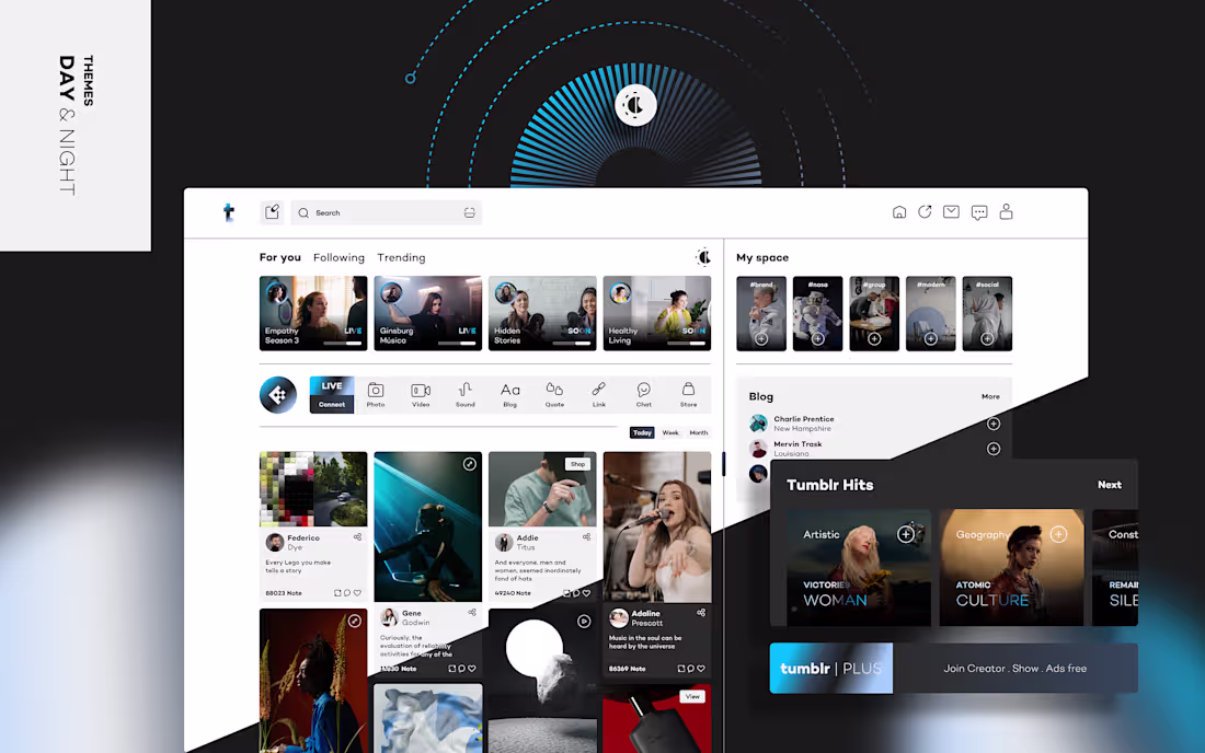 Cover image for this / tumblr by Akash Dalai on Dribbble