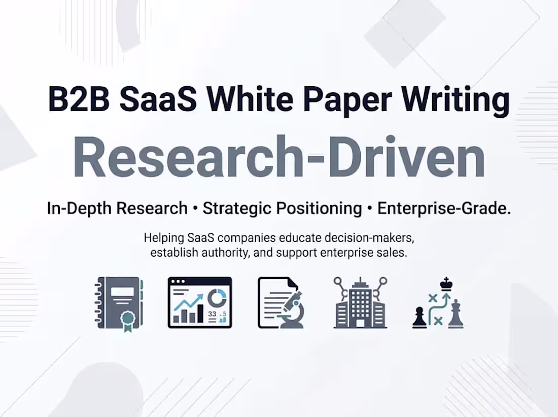 Cover image for B2B SaaS White Papers That Build Authority & Generate Leads. 