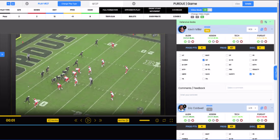 Cover image for Football Players Grading Software