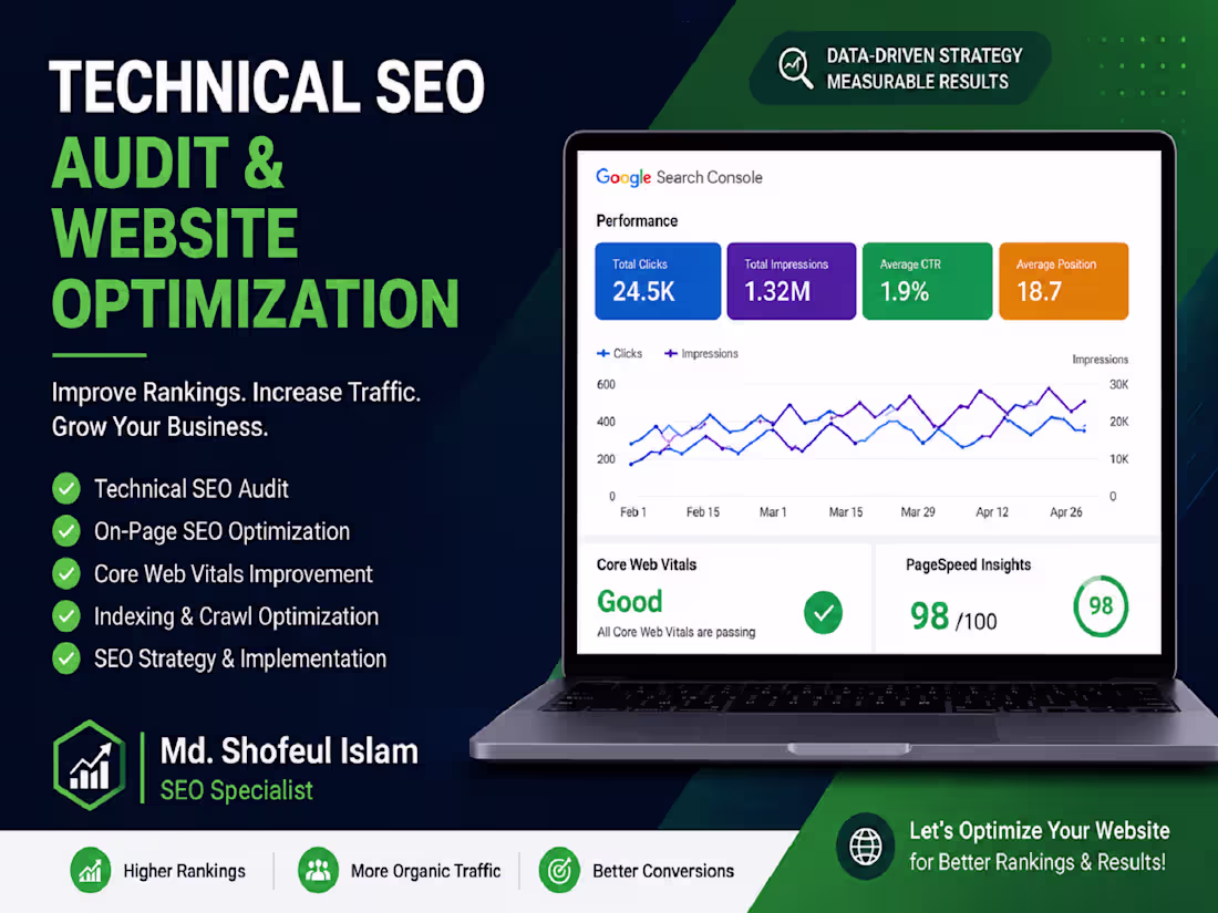 Cover image for Technical SEO Audit and Website Optimization