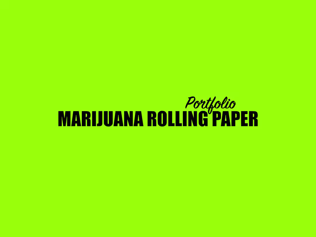 Cover image for Marijuana Rolling Paper Packaging Design Portfolio