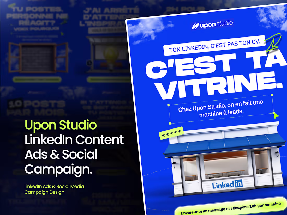 Cover image for Social Media Designs and Creative Ads for Upon Studio