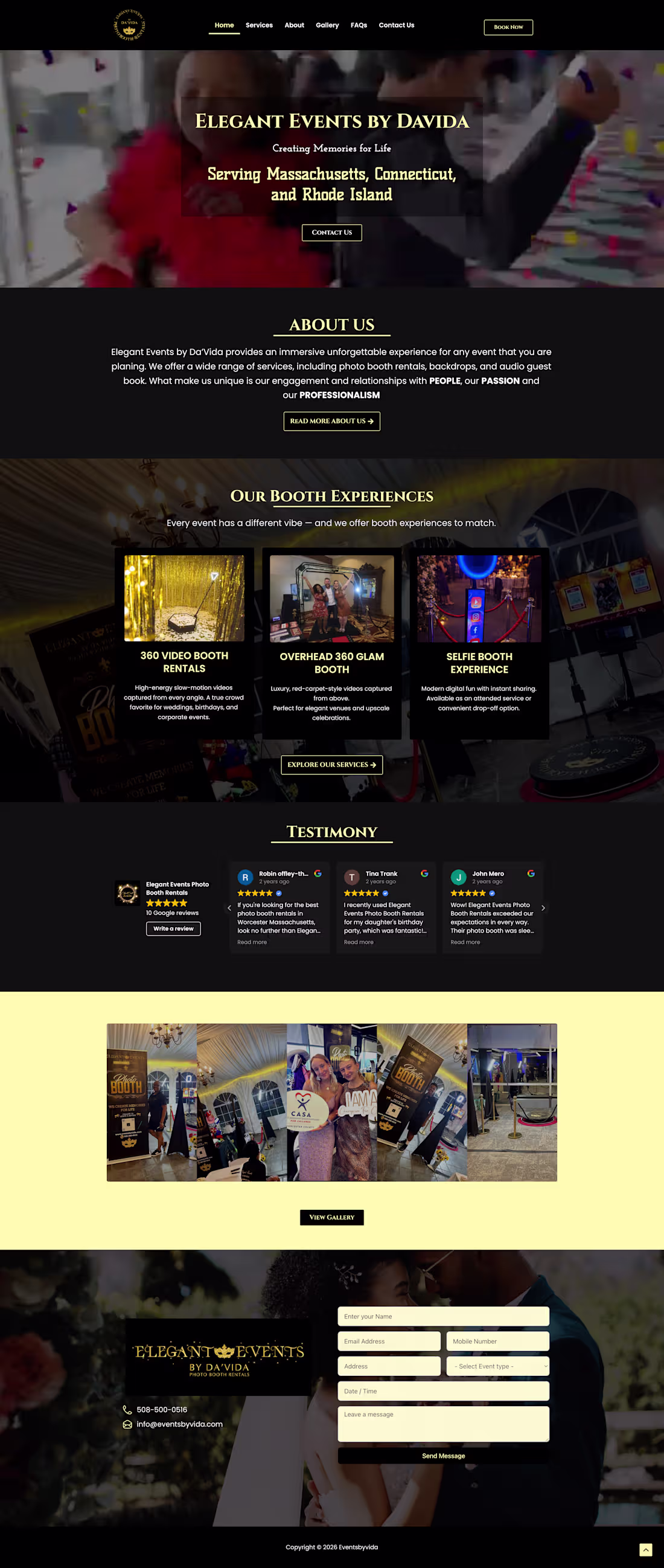 Cover image for Photo Booth Website with Gallery