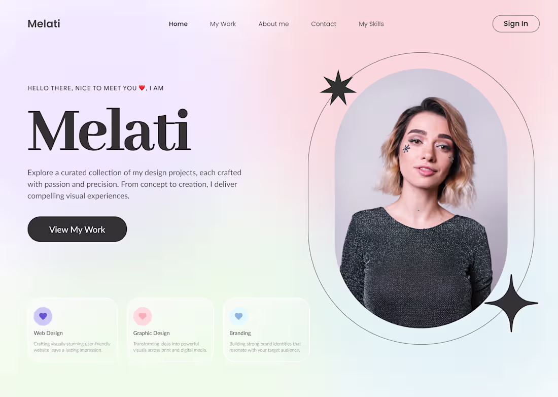 Cover image for Made this Portfolio Website Design using Figma 🚀 How is it?
