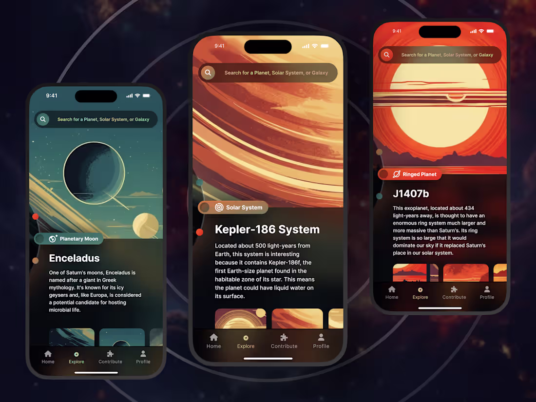 Cover image for Galaxy Exploration App