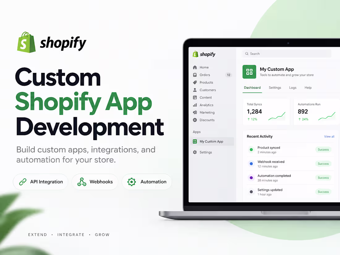 Cover image for Custom Shopify App Development
