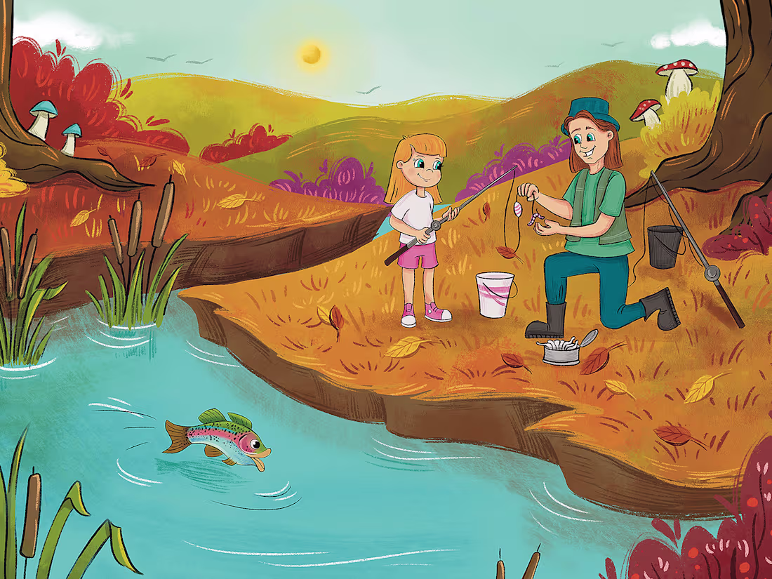 Cover image for Custom Children's Book Illustration, Human-Made