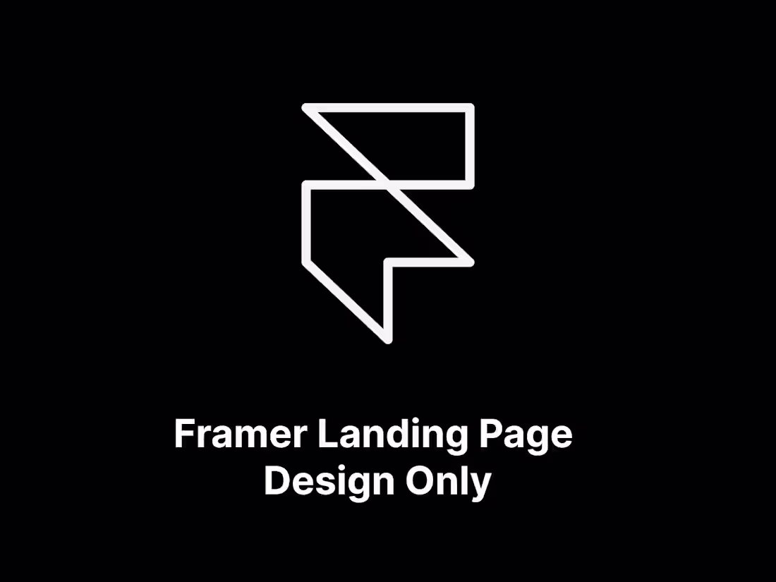 Cover image for Framer Landing Page - Design Only