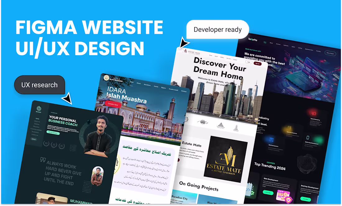 Cover image for Premium UI/UX Web Design  Services