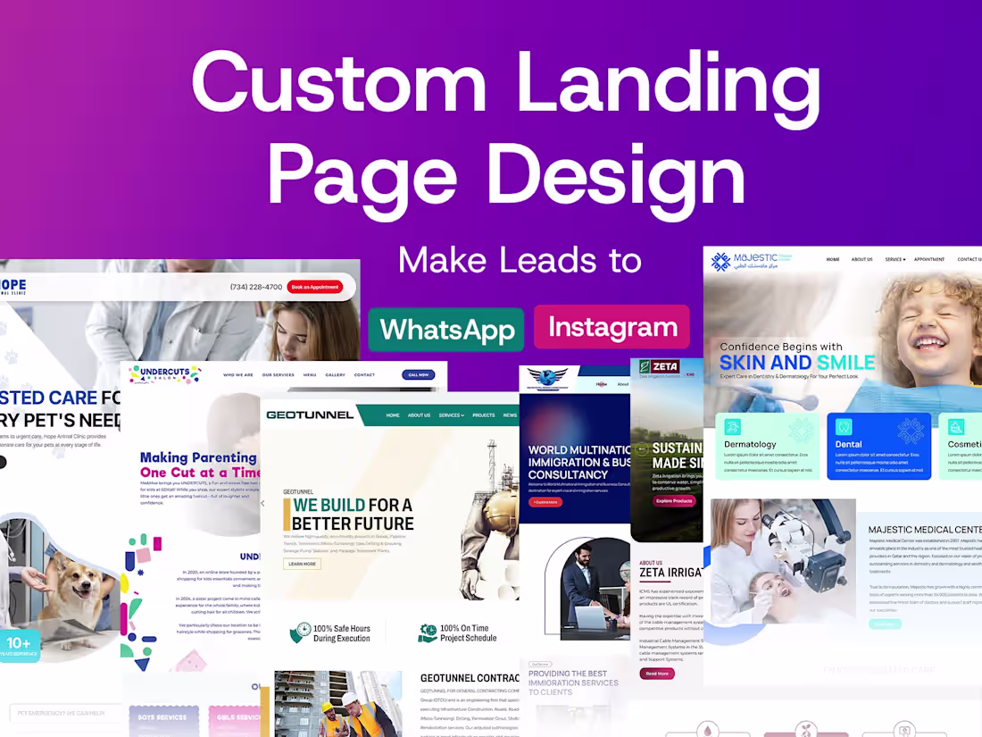Cover image for WhatsApp Landing Page for Small Businesses
