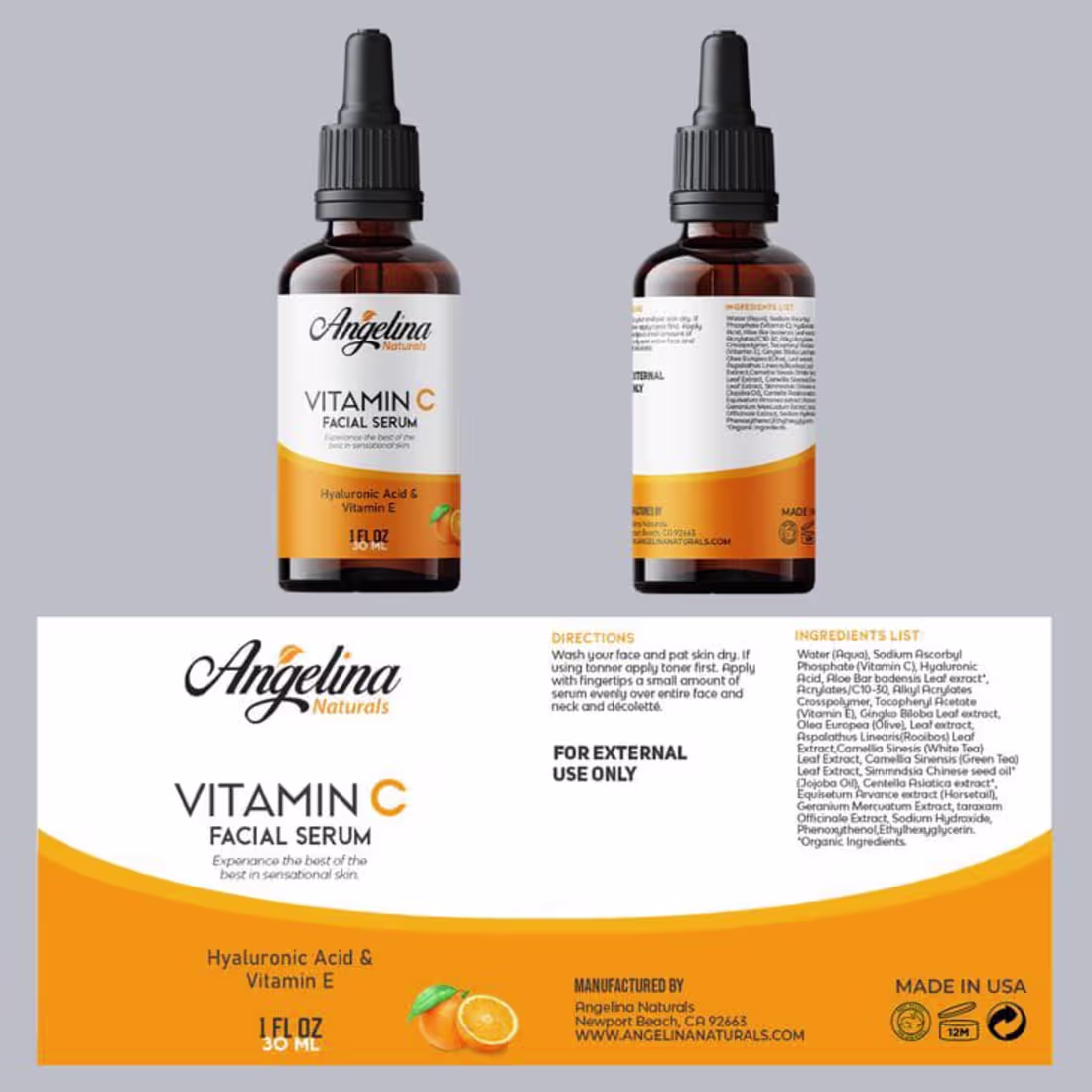 Cover image for Vitamin C Facial Serum Label
