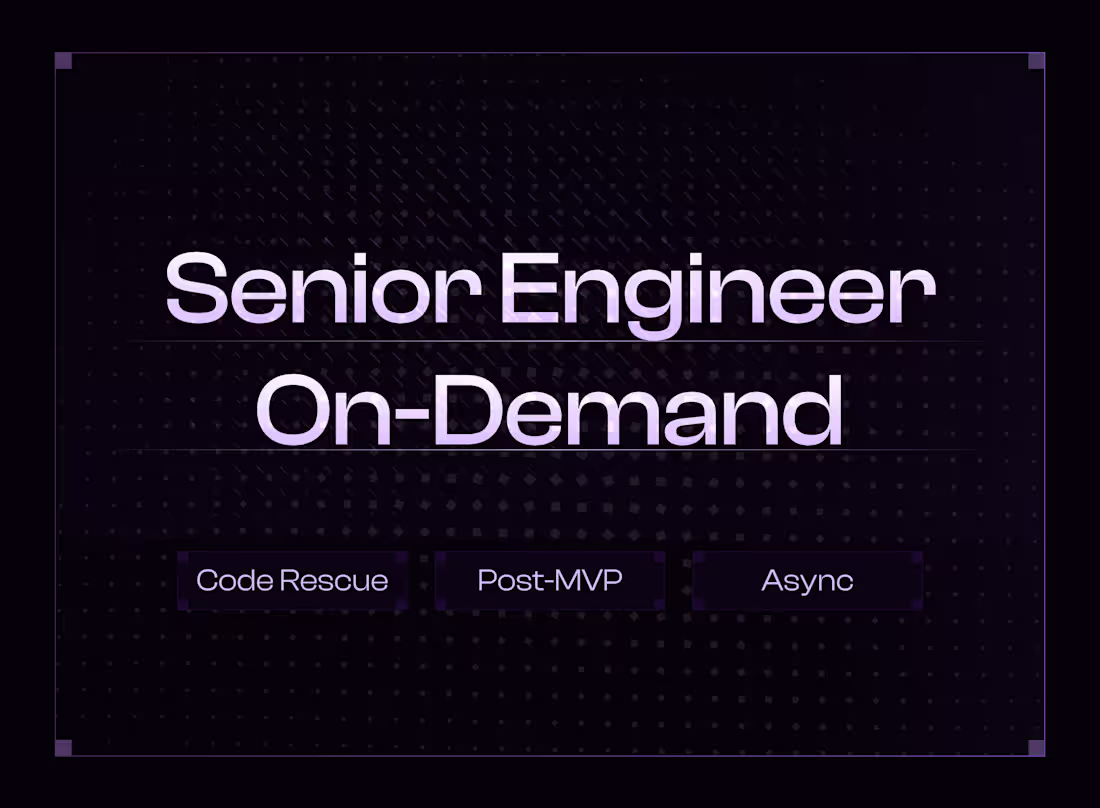 Cover image for Engineering Partner for Founders Already Shipping