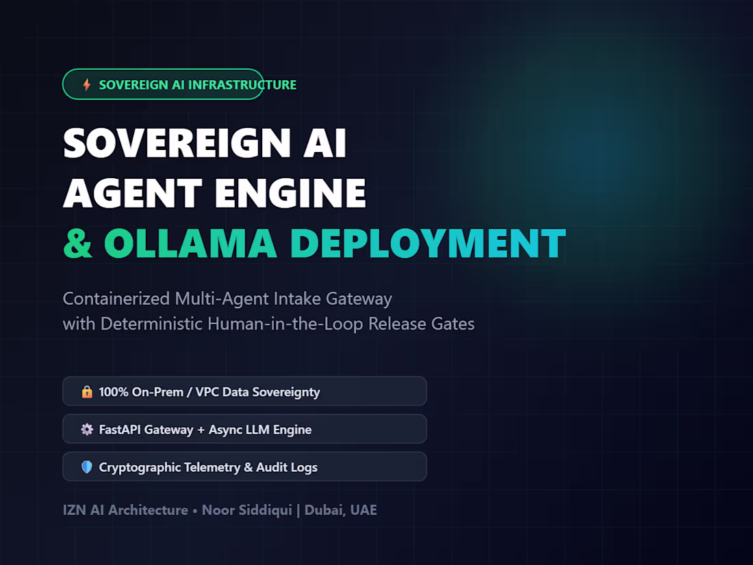 Cover image for Sovereign AI Agent Engine Setup & Custom Ollama Deployment