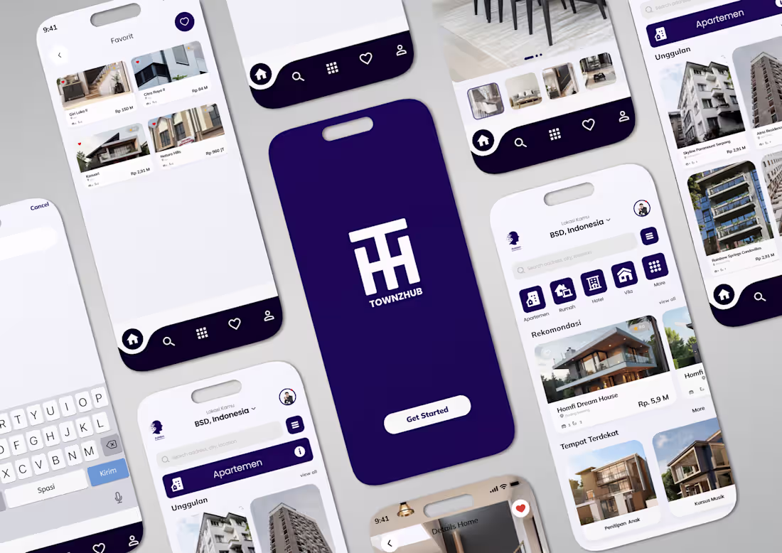 Cover image for Designed the UI/UX for TownzHub,