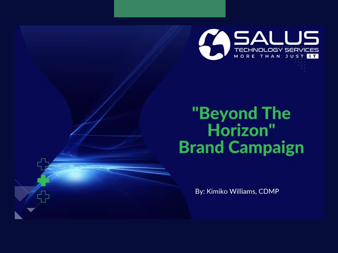 Cover image for Salus Brand Campaign Proposal
