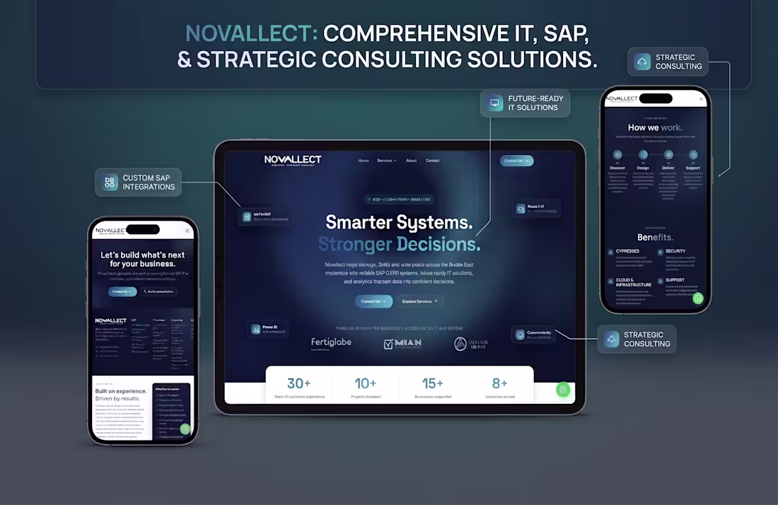Cover image for Novallect - Corporate Business Website