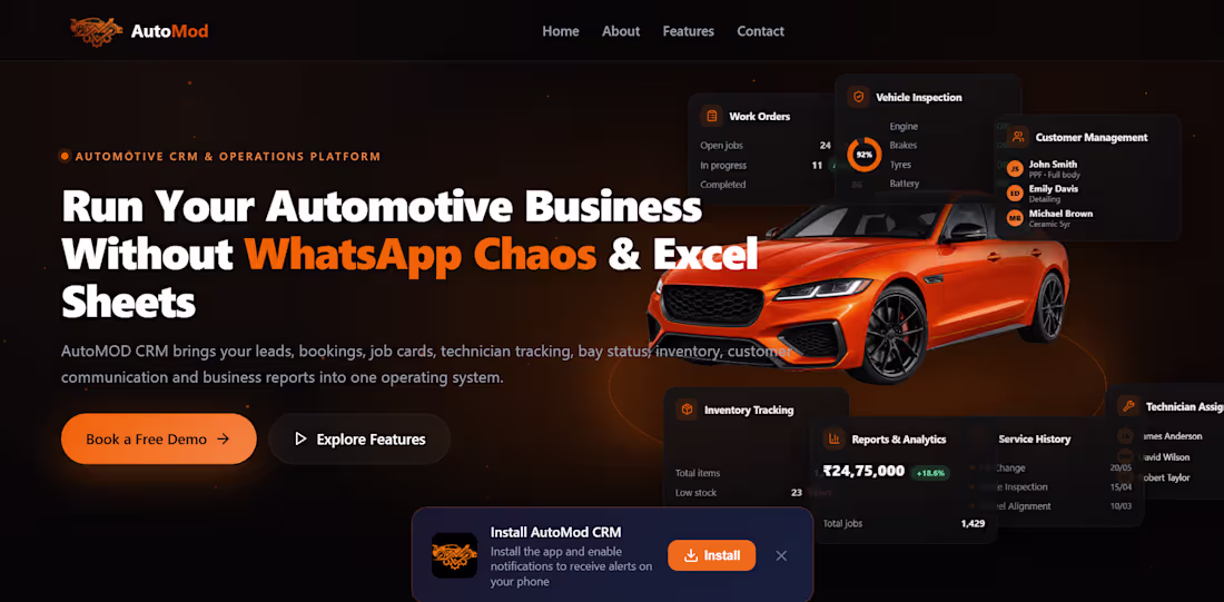 Cover image for AutoMod is an extensive CRM