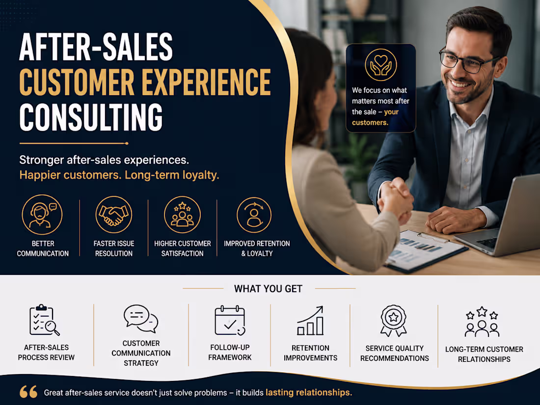 Cover image for After-Sales Customer Experience Consulting