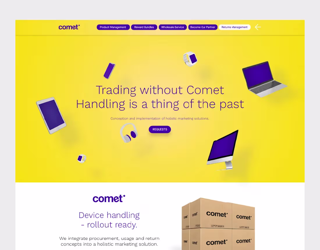 Cover image for Comet Trade - Web Site