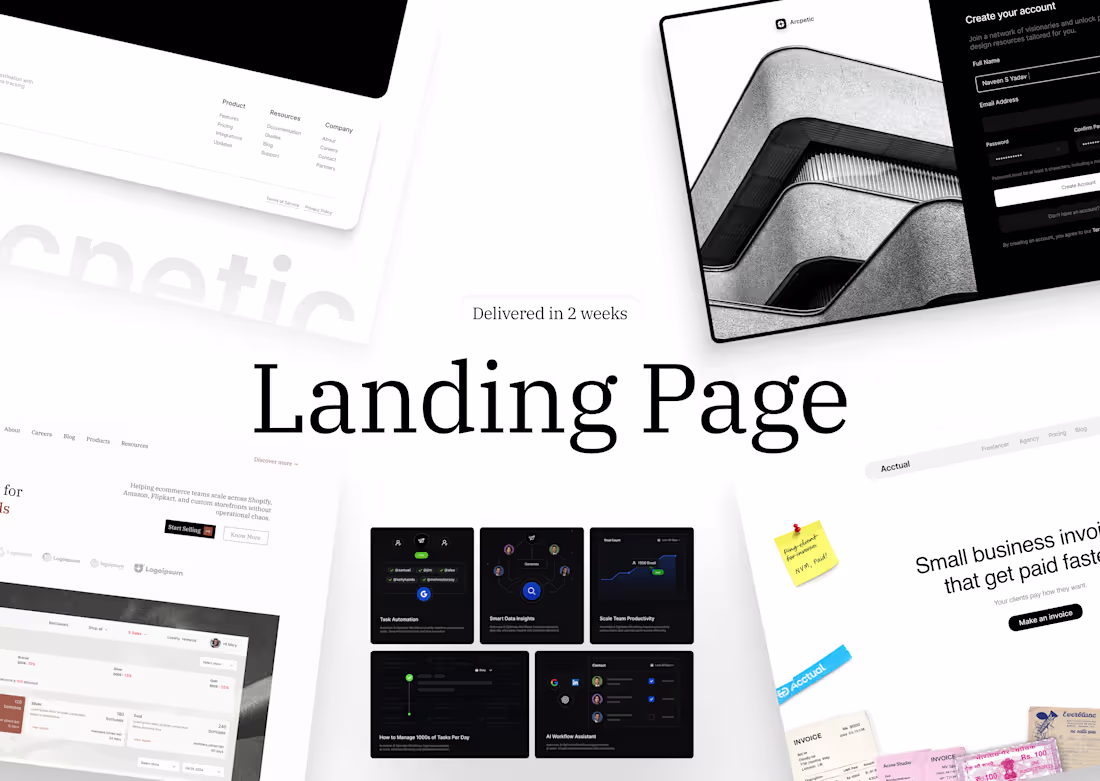 Cover image for Landing Page Design And Framer Development