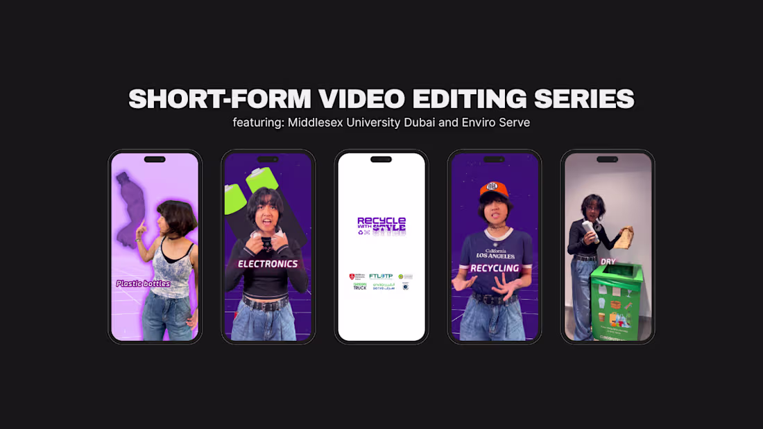 Cover image for University Social Campaign – Short-Form Video Editing Series