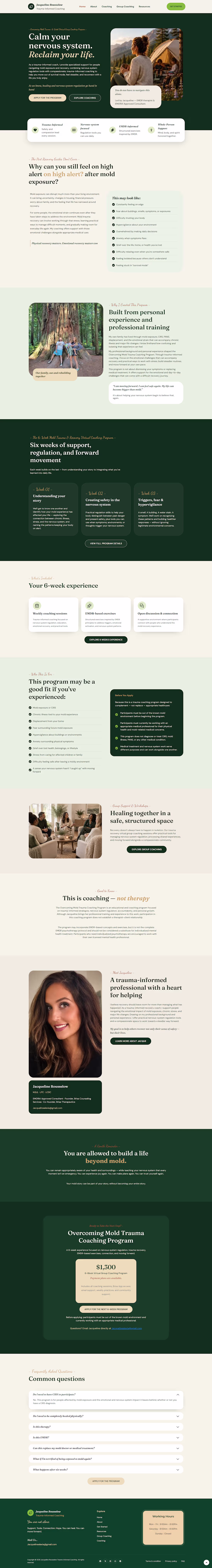 Cover image for Heal With Jacque | WordPress Website Design & Development