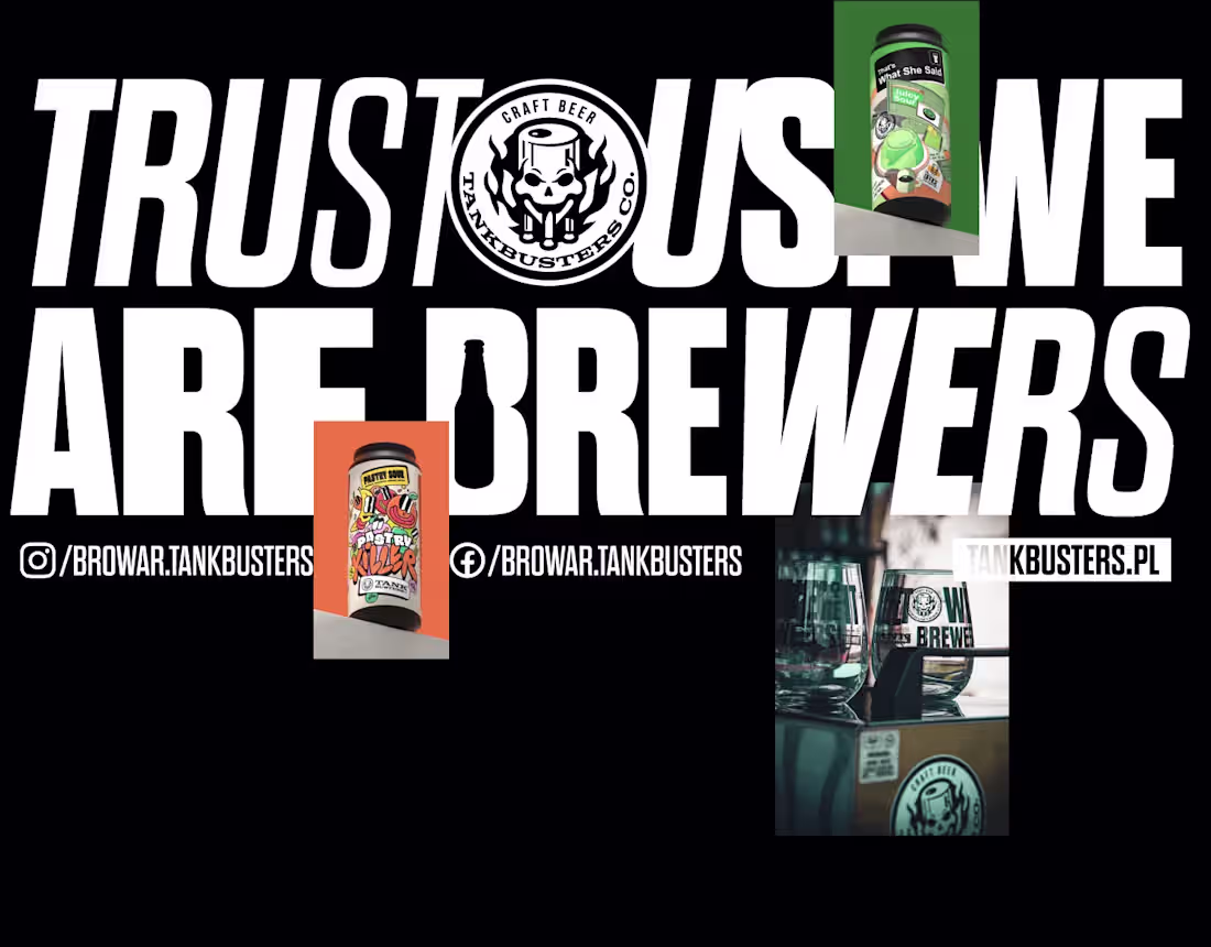 Cover image for TANKBUSTERS - brand, merch, labels design