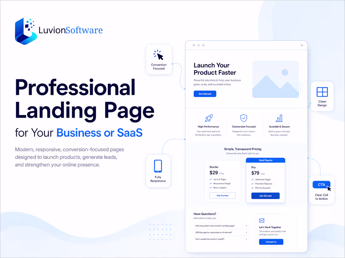 Cover image for Professional Landing Page