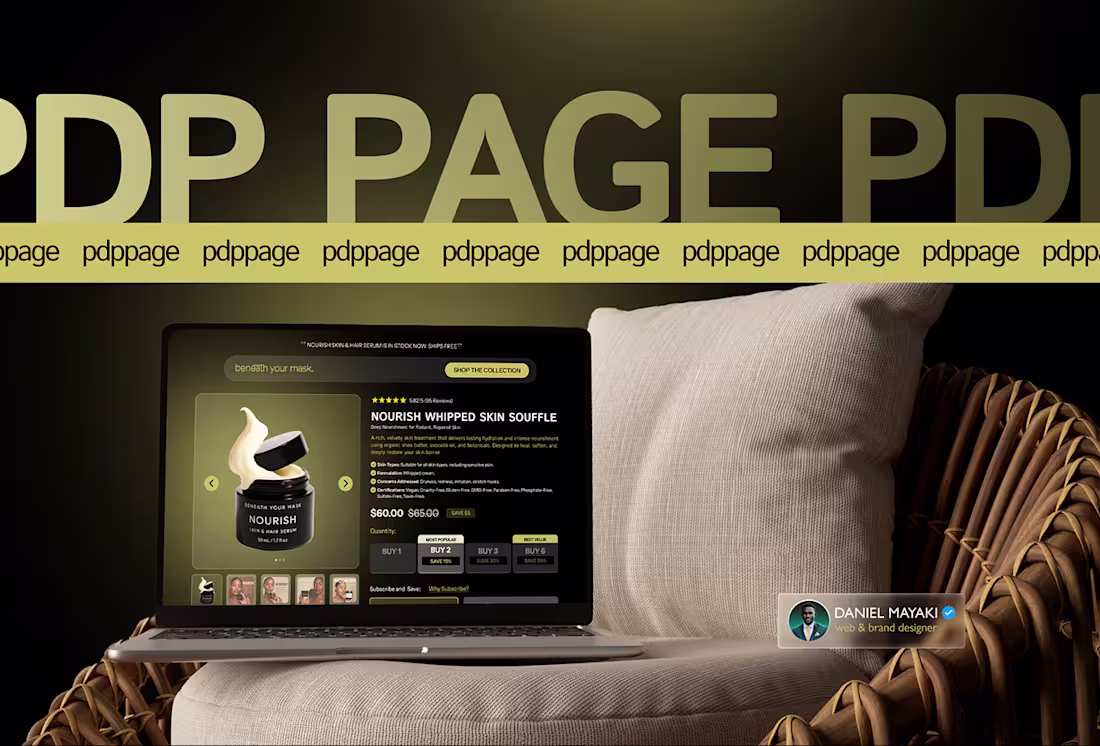 Cover image for PRODUCT DETAILED PAGE DESIGN (PDP)