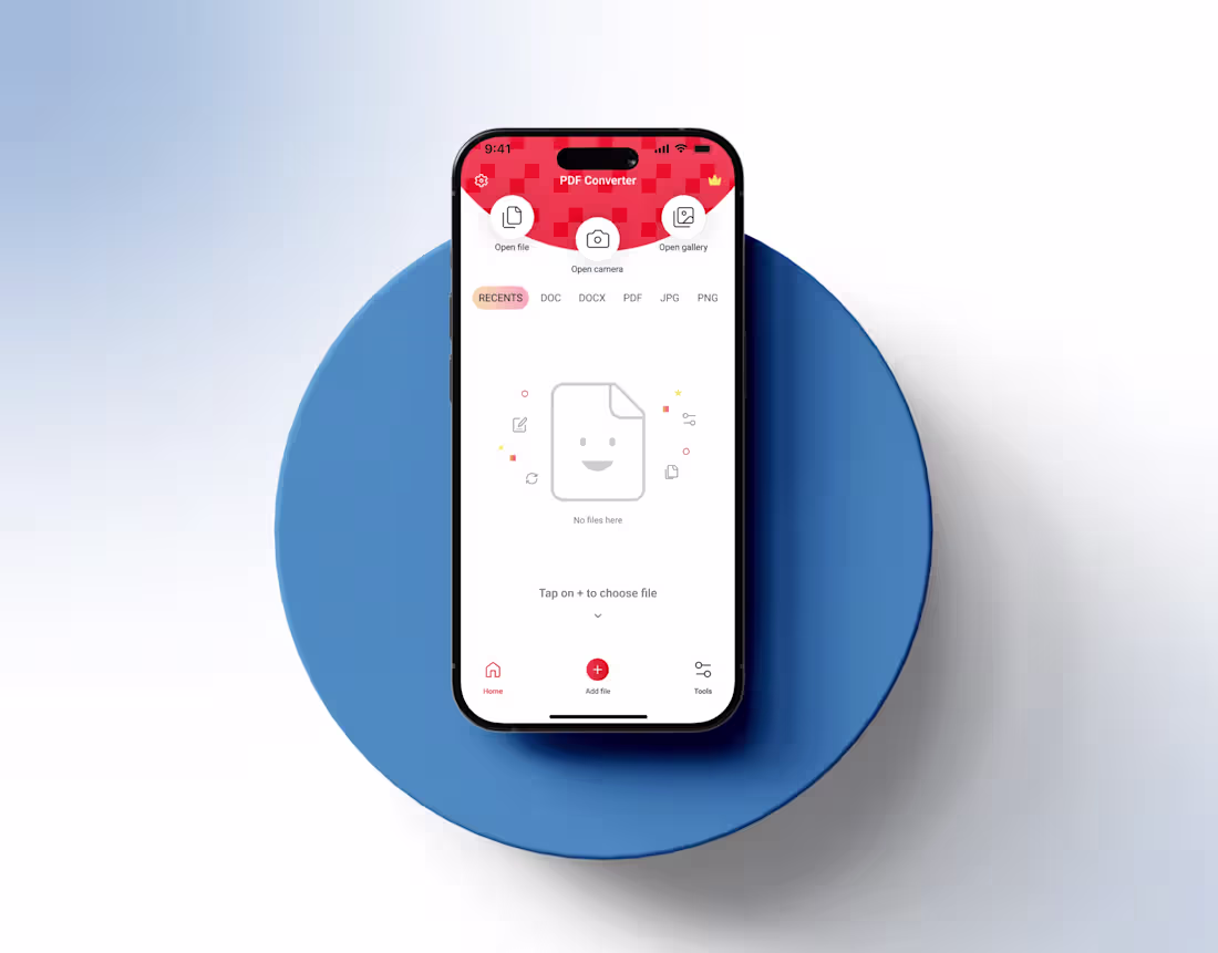 Cover image for PDF Converter - iOS Mobile app - UX/UI design