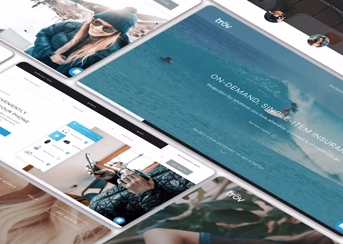 Cover image for Trov: Fintech App | Website