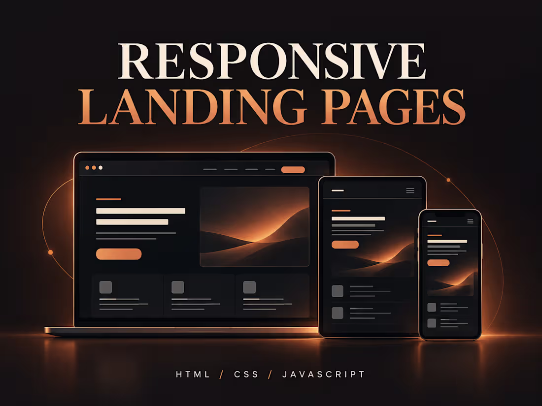 Cover image for Responsive Landing Page Development