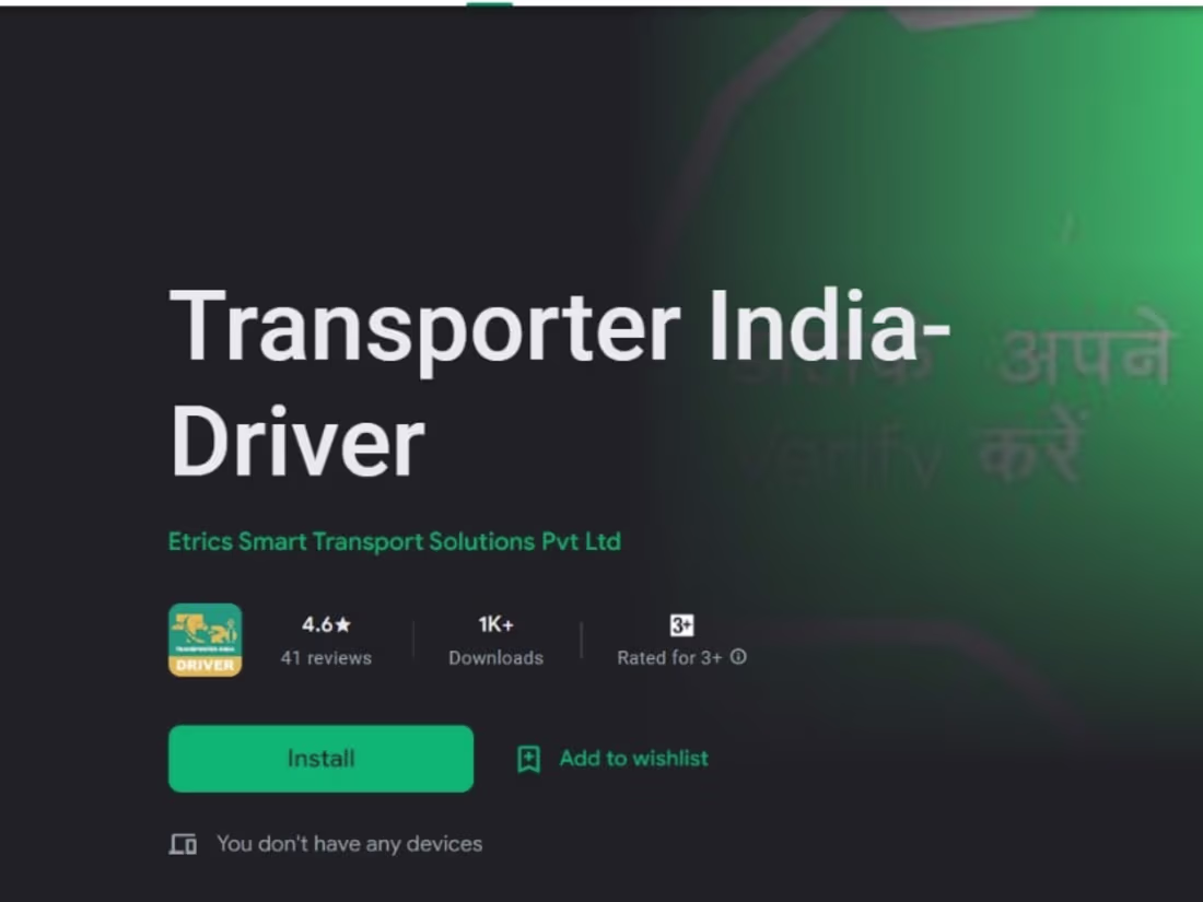 Cover image for Transporter India-Driver - Apps on Google Play