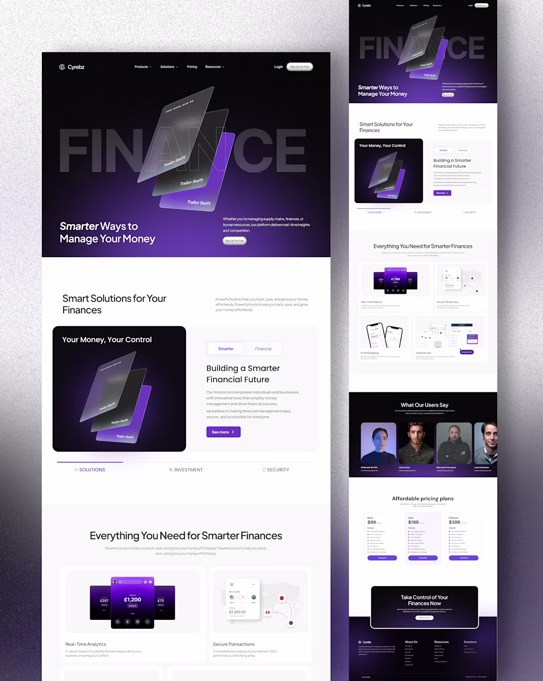 Cover image for Finance Website Design 🚀 