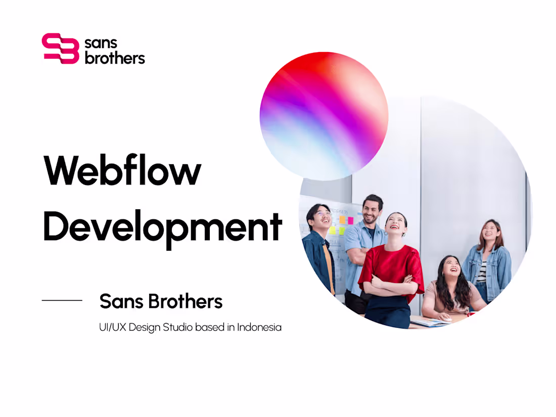 Cover image for Webflow Development (Up to 6 pages)