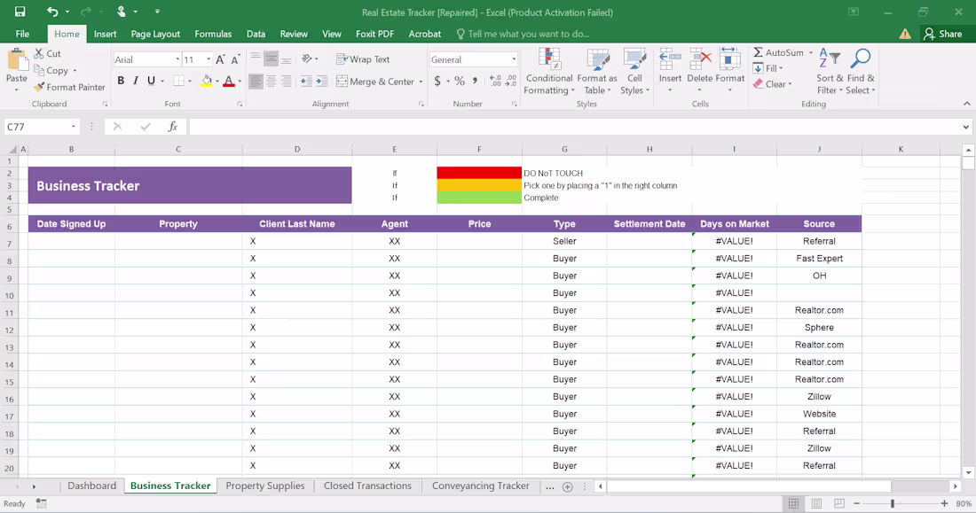 Cover image for 📊 Just completed a Real Estate Tracker in Excel, built to h...