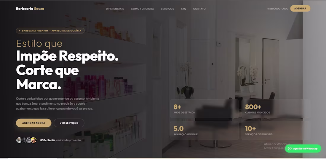 Cover image for HTML landing page built for