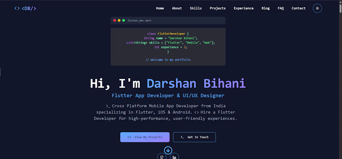 Cover image for This is my portfolio I have built to showcase my profile.