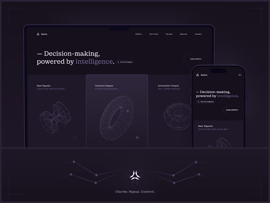 Cover image for Sentra — AI Decision Intelligence