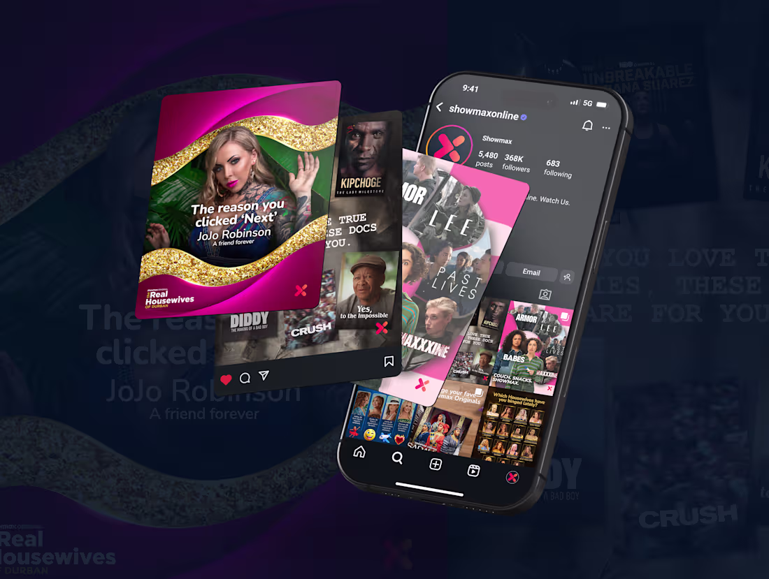 Cover image for Showmax Africa — Social Media Brand Development