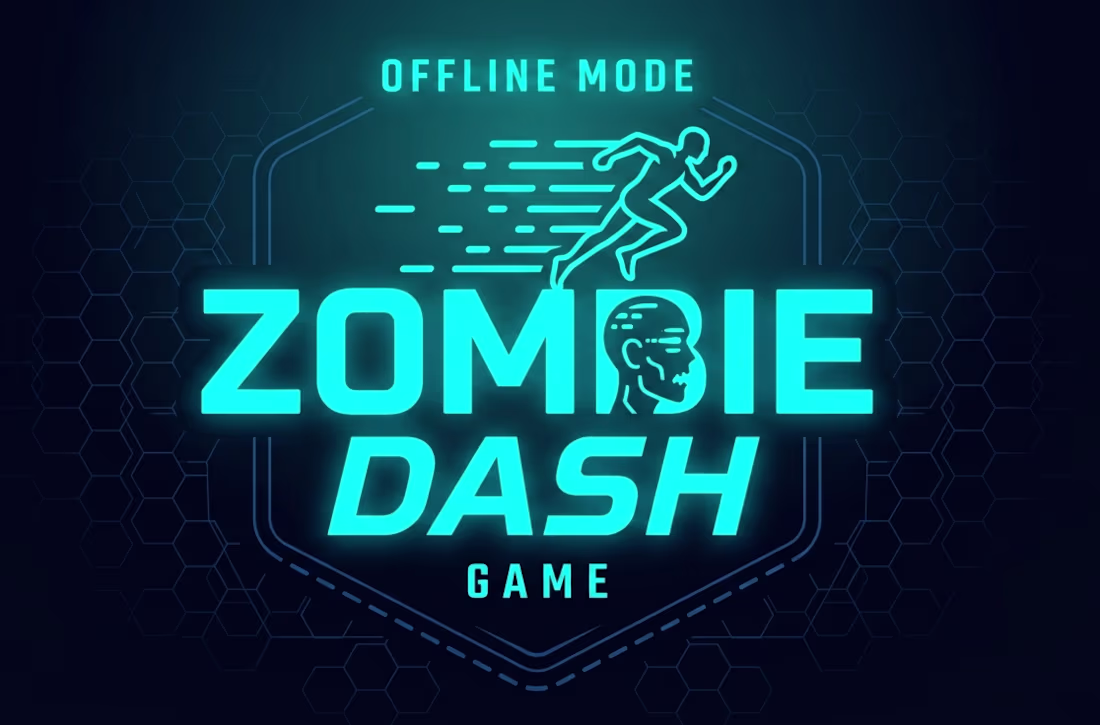 Cover image for Zombie Dash is a neon