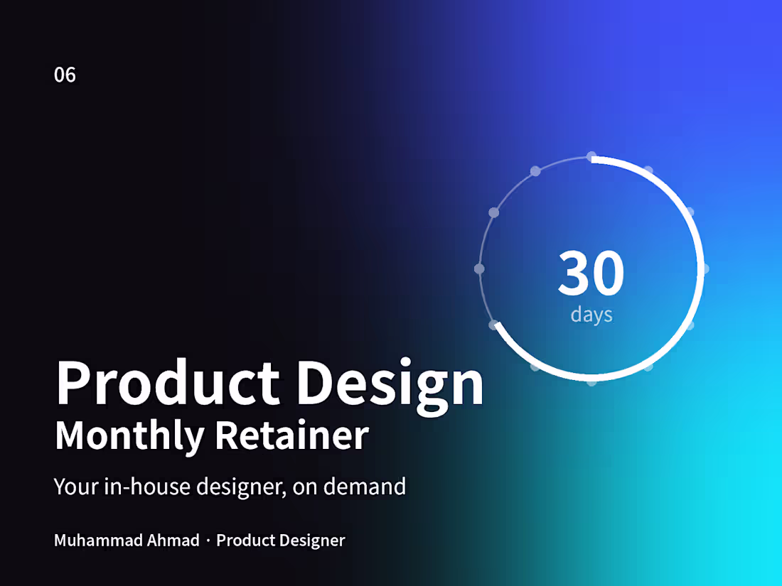Cover image for Product Design Retainer: Your On-Demand Senior Designer