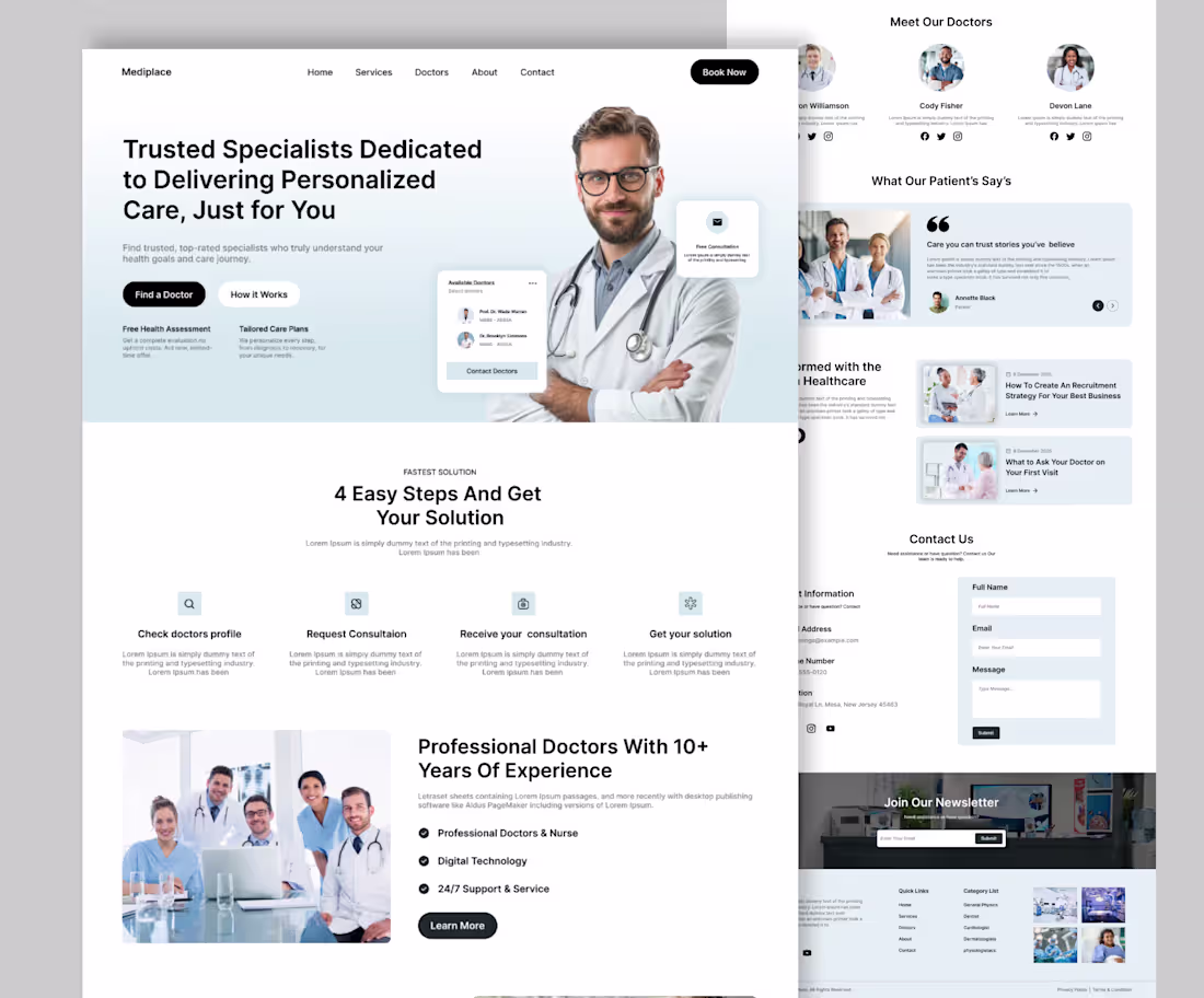 Cover image for Landing page design and development Figma and Framer